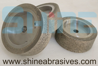 3 mm de radio de la unión de metal de las ruedas de molienda de resina abrasivo proceso de moldeo de prensa en caliente