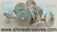 Abrasivos de brillo seis factores ruedas de molienda 12,7 mm Tamaño de perforación Diamante electroplacado