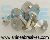 Abrasivos de brillo seis factores ruedas de molienda 12,7 mm Tamaño de perforación Diamante electroplacado