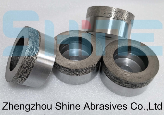 6A2 80 mm Rueda de copa de diamantes de unión metálica para molienda áspera de cerámica