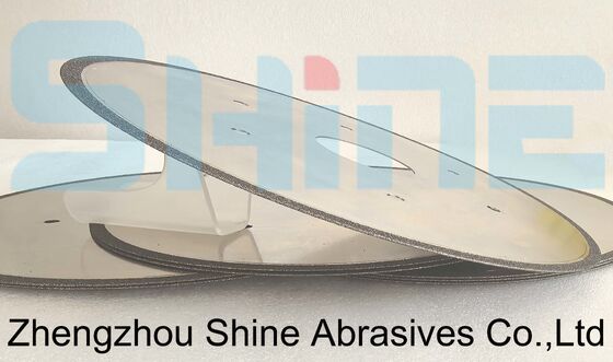 Ruedas de corte CBN 1A1R de 250 mm electroplacado para materiales HSS