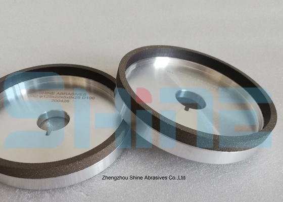 125 mm 6A2 Cupa de diamantes de 100 grano de diamantes de molienda para herramientas de carburo