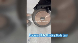 Rueda abrasiva CNC 1V1, rueda de diamante para herramientas redondas de carburo, estriado