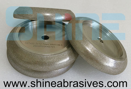 muela abrasiva electrochapada 5" 7/39,5 del Cbn para la afiladura de la hoja de sierra de la banda