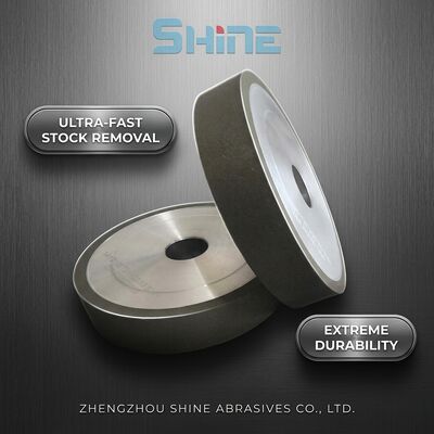 1A1 Molino de fijación de resina de diamante de 4 pulgadas para baldosas de vidrio