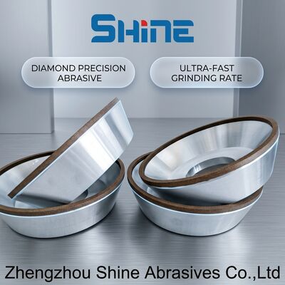 Ruedas abrasivas de diamante con resina de forma de plato 12A2 Disco de esmerilado superior