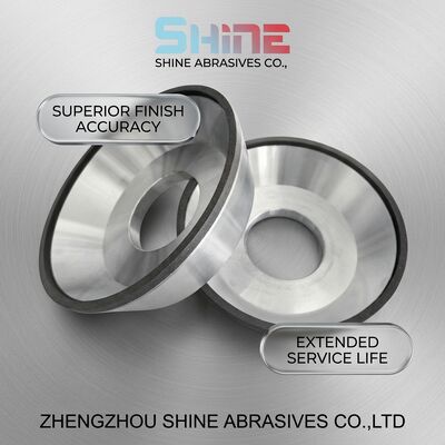 Ruedas abrasivas de diamante con resina de forma de plato 12A2 Disco de esmerilado superior