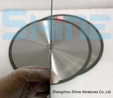 Rueda de corte de diamantes de unión de resina Material no metálico Corte de precisión para el compuesto LED cerámico de cristal de cuarzo
