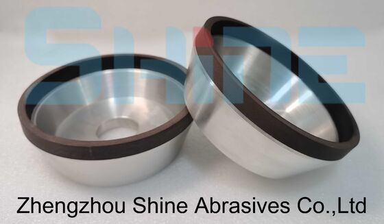 150mm 6A2 Resin Bond Diamond Cup Wheel 100 Grit For Ferrite Magnetic Core Grinding