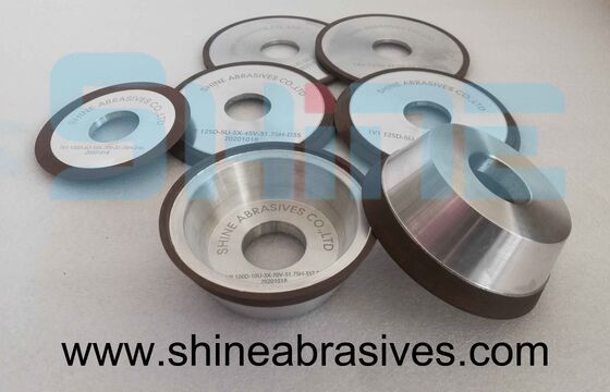 150mm 6A2 Resin Bond Diamond Cup Wheel 100 Grit For Ferrite Magnetic Core Grinding