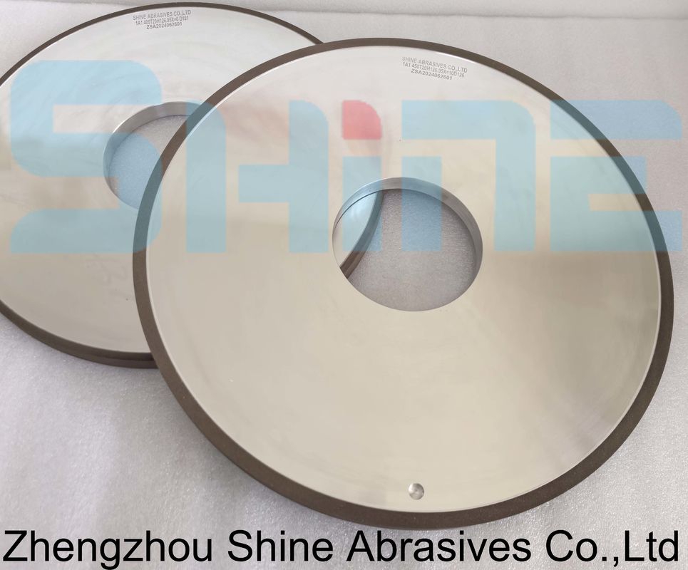 1A1 Rodas de molienda de diamantes de resina plana para vidrio de cerámica