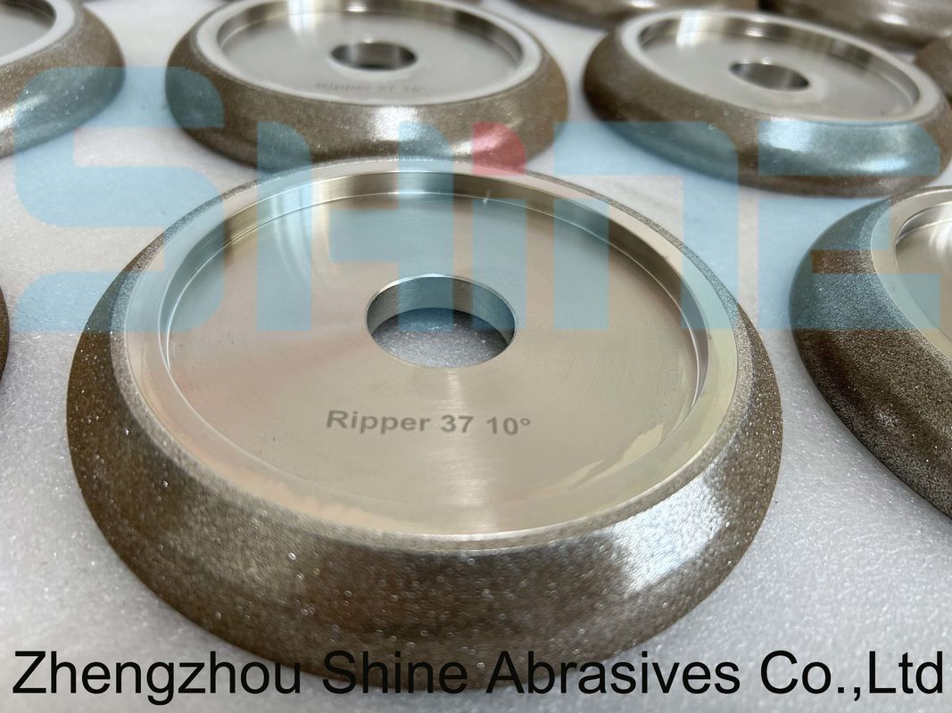 Ripper 37 Band Saw con una rueda CBN de perfil de 10 ° para la hoja de la sierra de banda