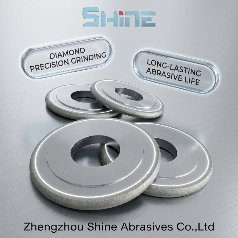 Muela CBN de unión metálica 14FF1 para acero para herramientas HSS inoxidable