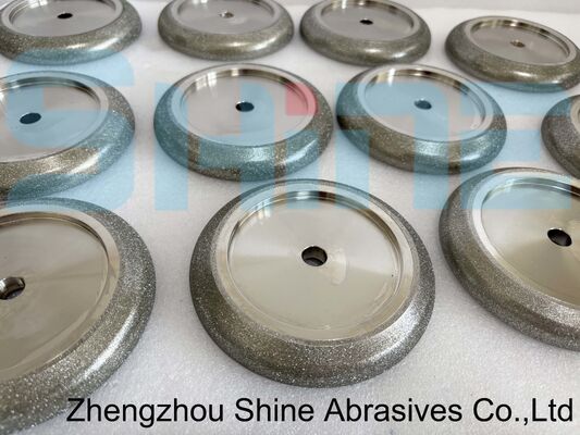 127mm 5 pulgadas CBN Electroplated Band Saw afilado Rueda de dientes de perfil personalizado por cuchillo dibujo